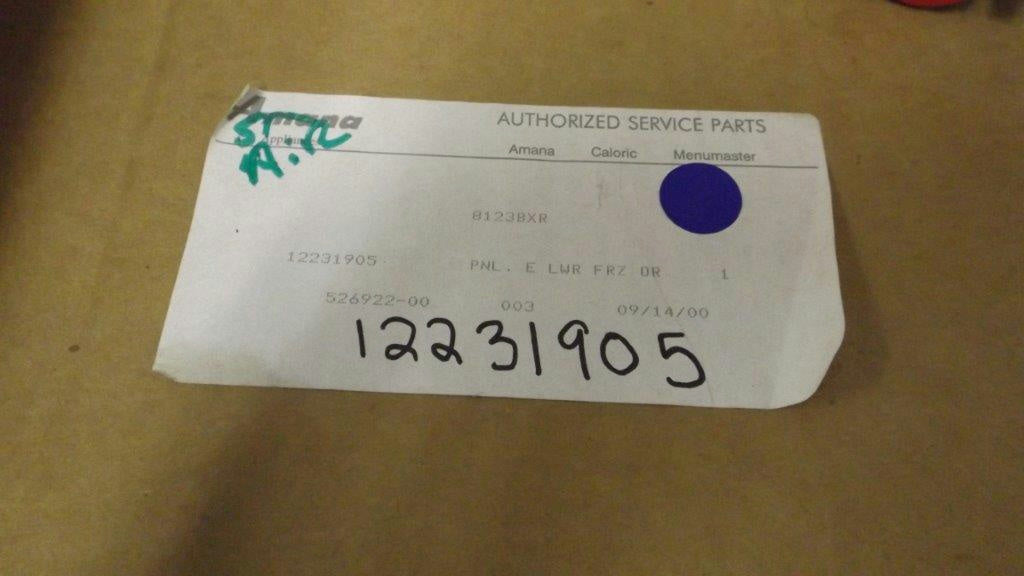 MAYTAG WHIRLPOOL REFRIGERATOR 12231905 PANEL NEW MAYTAG WHIRLPOOL REFRIGERATOR 12231905 PANEL NEW